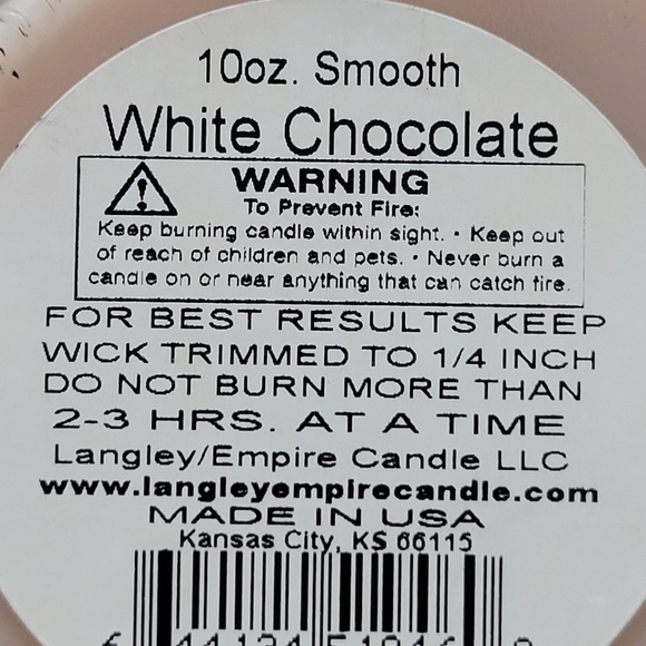 White Chocolate Scented Candle NEW Glass Covered Jar | Made in USA - Picture 10 of 12